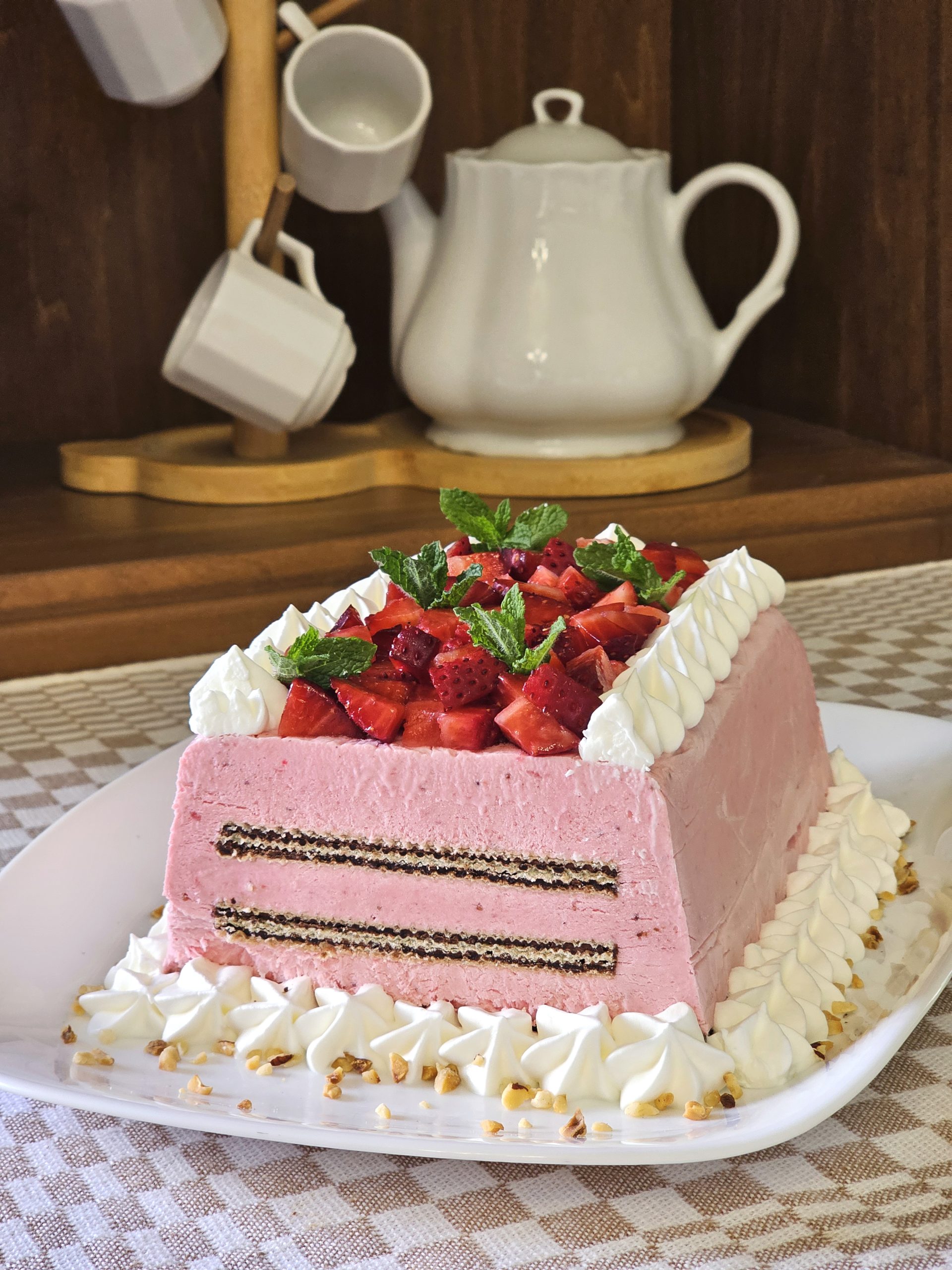 Strawberry Ice-Cream Cake
